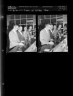 Four Men at coffee shop (2 Negatives (April 26, 1960) [Sleeve 41, Folder e, Box 23]